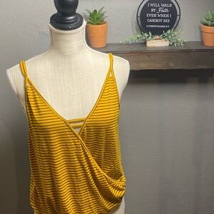 Striped Yellow Women's Top